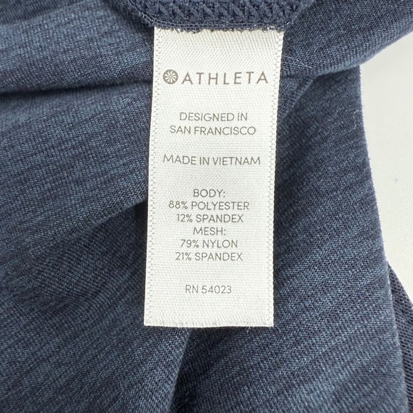 Athleta Uptempo Hoodie Sweatshirt Women Small Blue Navy Athletic Performance - Picture 8 of 13